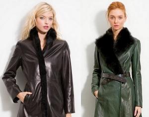 Женское кожаное пальто Фасоны кожаных пальто для женщин